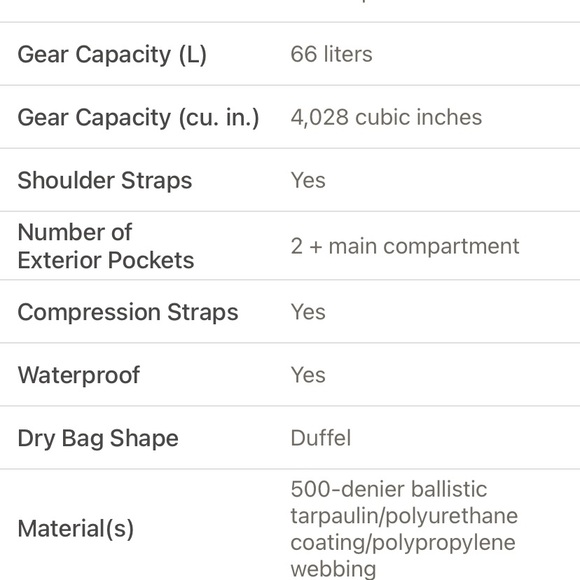 Mountainsmith Dry Duffle Bag - Picture 4 of 4